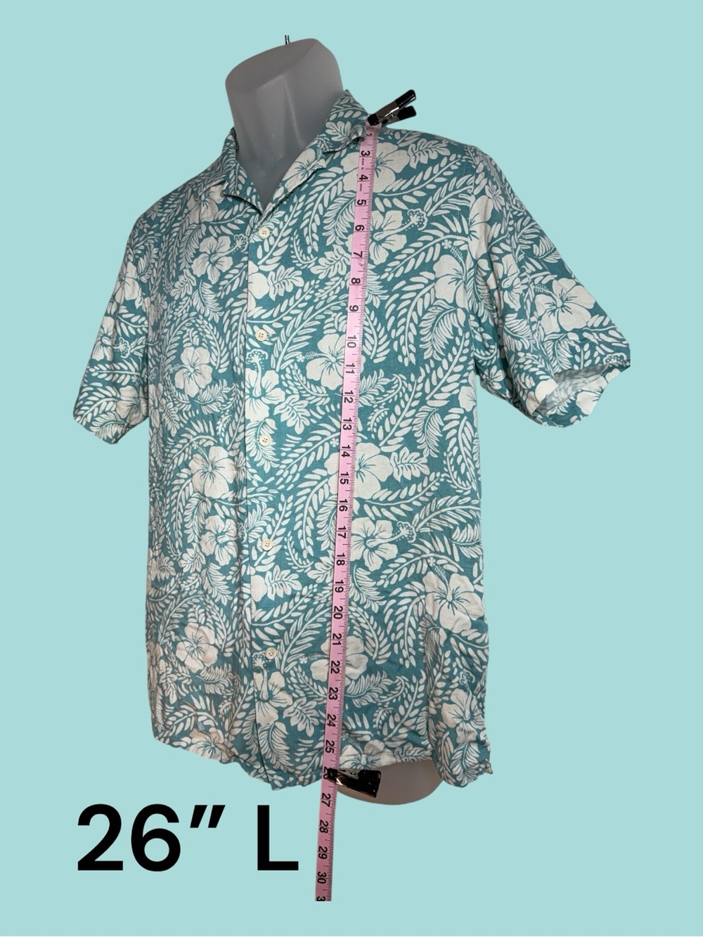 Club Room Men’s Tropical Pattern Silk Blend Short Sleeve Shirt Small - Picture 2 of 7